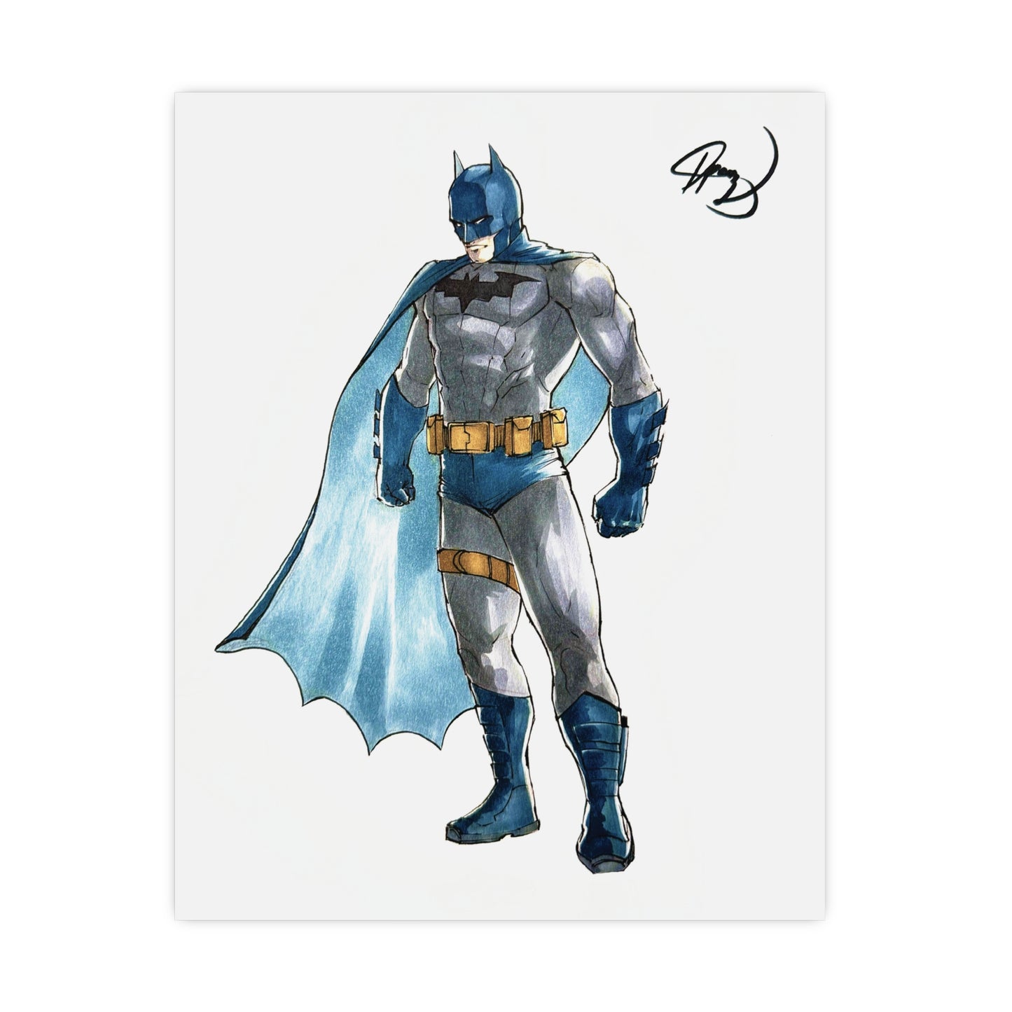 Batman Colored Poster - By Me