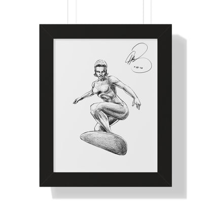 Silver Surfer Framed Poster - By Me