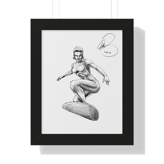 Silver Surfer Framed Poster - By Me