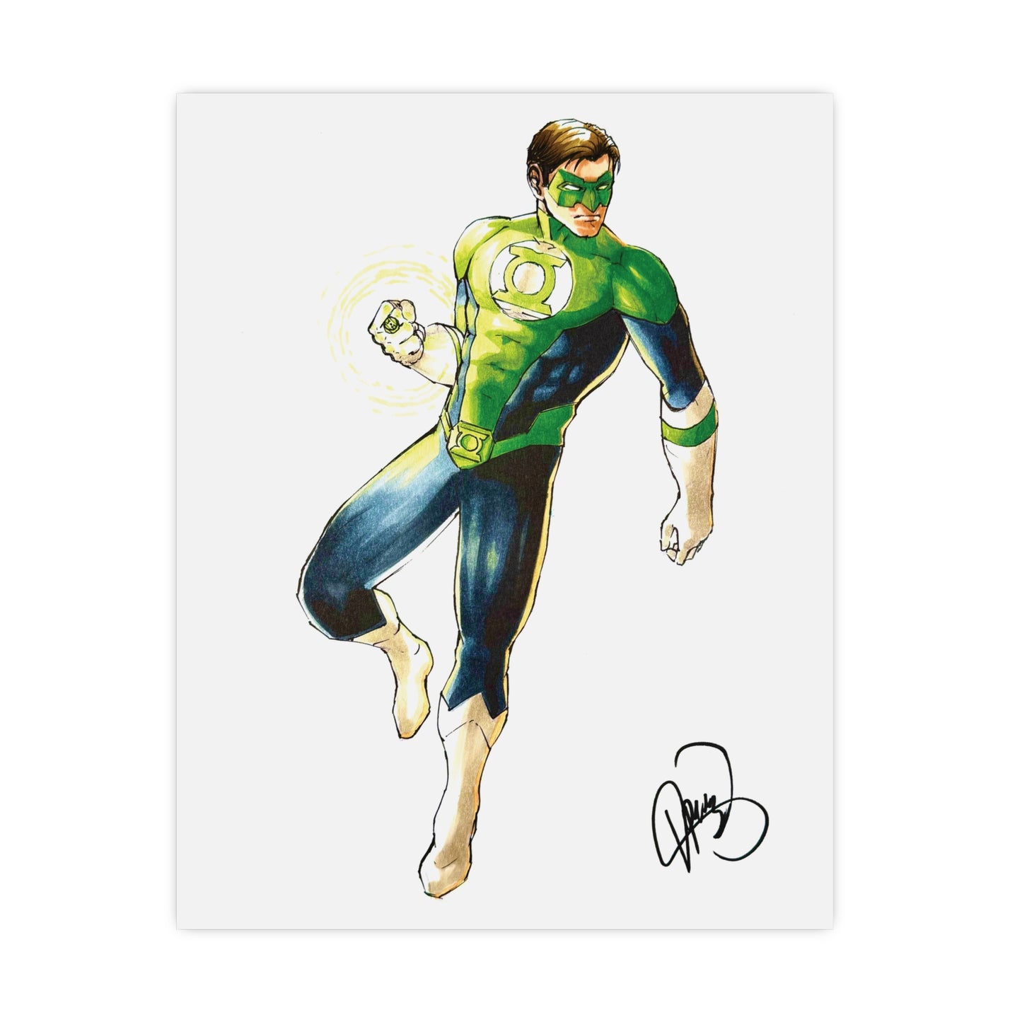 Green Lantern Colored Poster - By Me