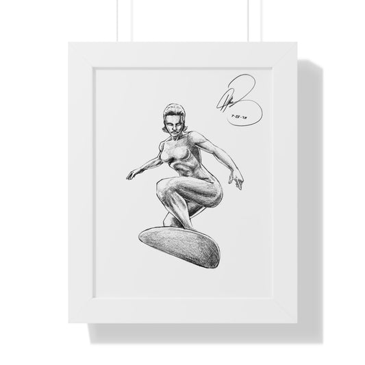 Silver Surfer Framed Poster - By Me