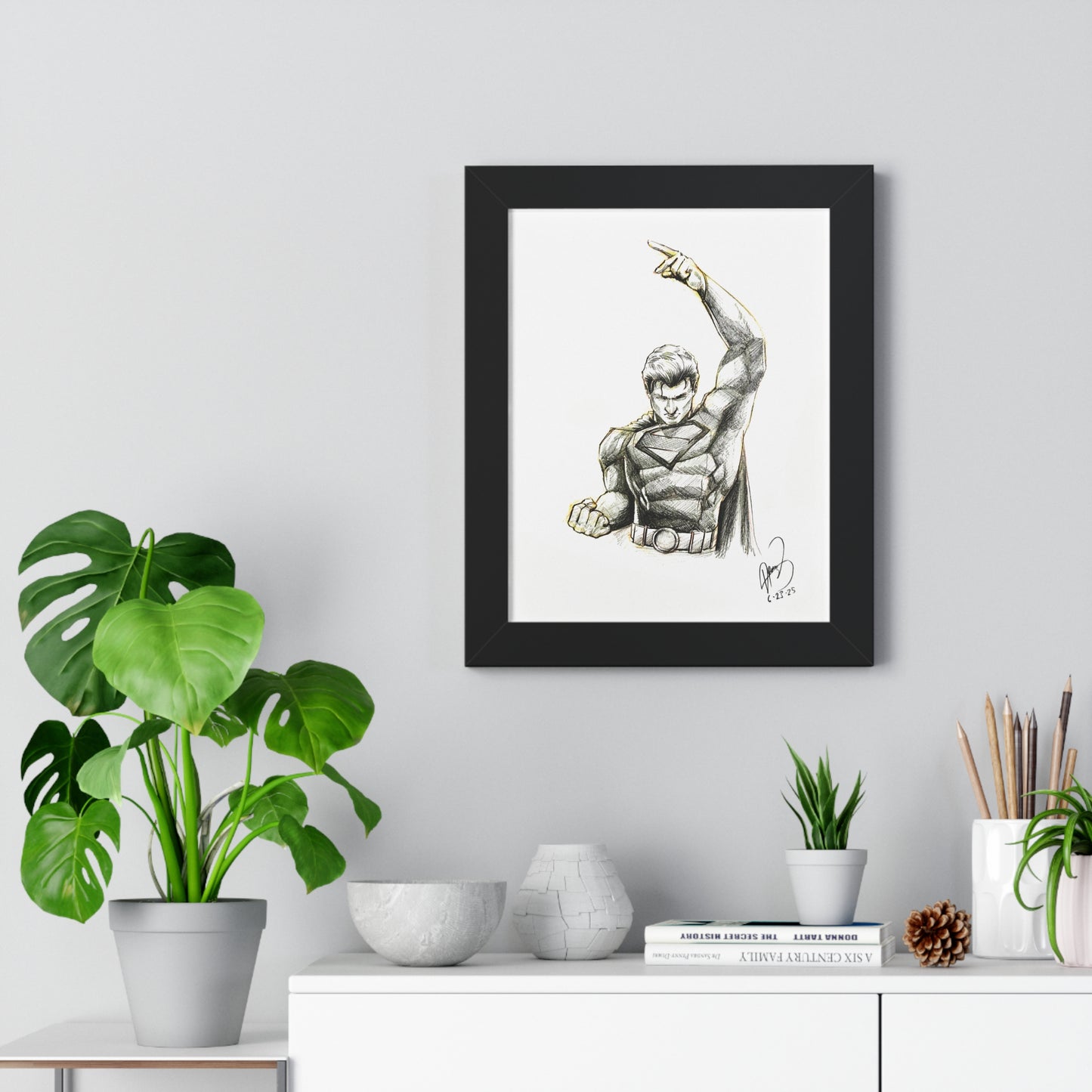 SUPERMAN Framed Poster - By Me