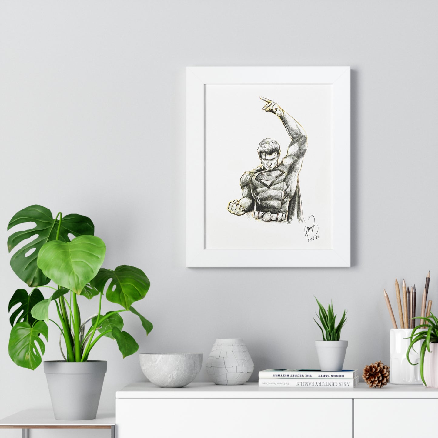 SUPERMAN Framed Poster - By Me