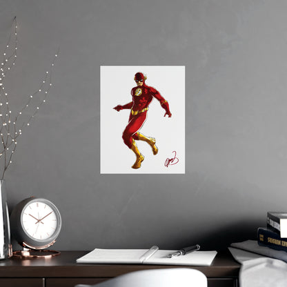 The Flash Colored Poster - By Me