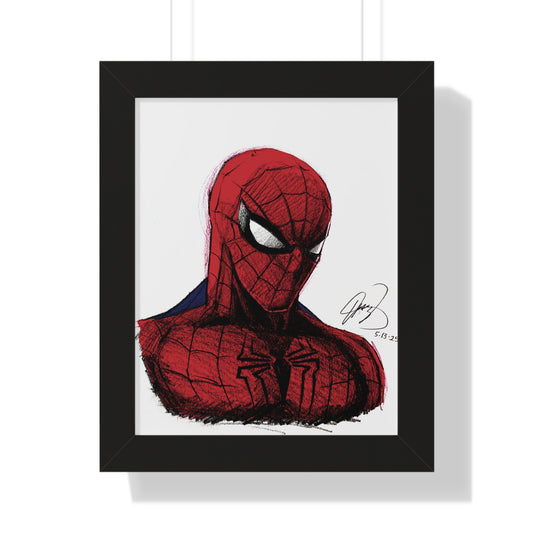 Spider-Man Framed Poster - By Me
