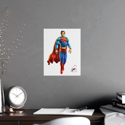 Superman Colored Poster - By Me