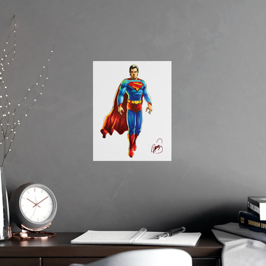 Superman Colored Poster - By Me